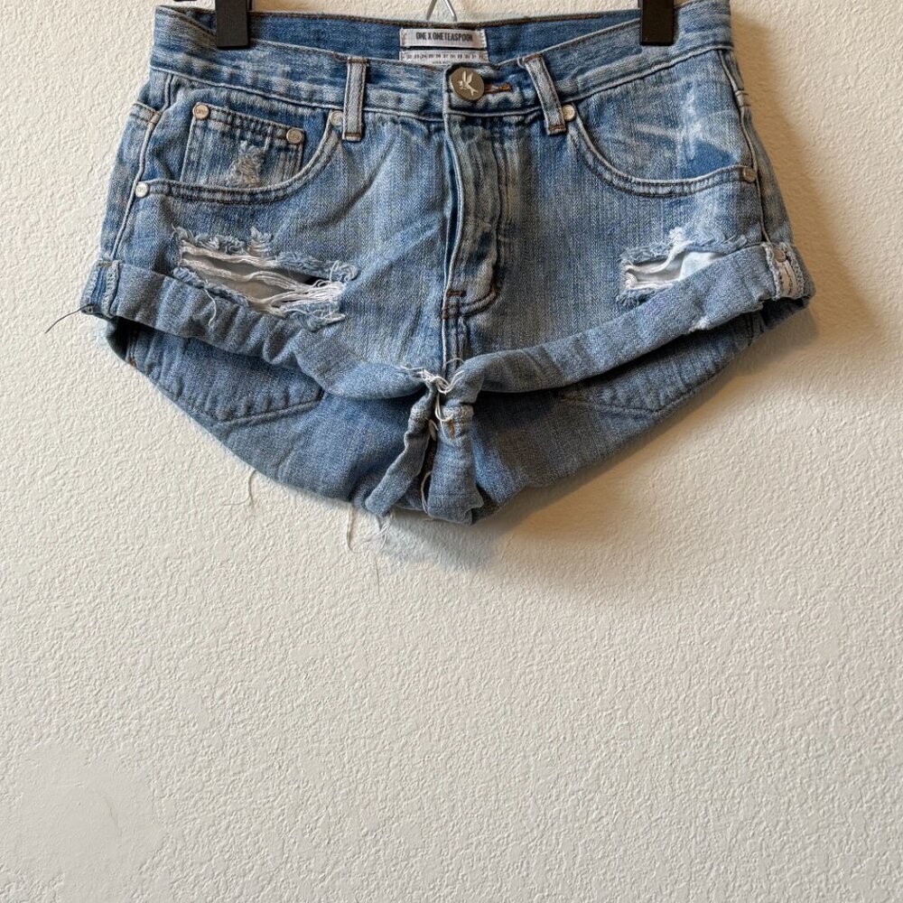 One by One Teaspoon Bandits Denim Shorts Women's 24
